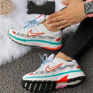 Tenis Dama Nike Blanco Visos Naranja